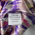 Parker  Silk Chevron Print Strapless Mini Dress Size Medium Photo 9