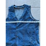 Vintage Liberty Wear Denim Vest Women 2X Blue Cropped Biker Festival Western Size XXL Photo 3