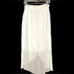 Apt. 9 White Chiffon High Low Maxi Skirt Size XL Photo 1