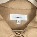 Level99 Evereve Womens L Tan Crop Linen Blend Utility Jacket Chore Work Ranch Size L Photo 3