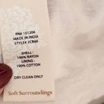 Soft Surroundings Women Zebra Embroidered Midi Skirt Sz S Black White Boho Artsy Photo 6