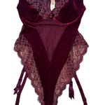 Victoria's Secret Burgundy Velvet Teddy Bodysuit
Vintage, Sz 36B Photo 9