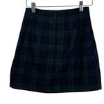 Brandy Melville  Cara Plaid Mini Skirt in Blue/Green One Size Photo 4