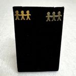 Vintage Gold Children Stud Earrings Photo 0