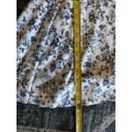 Frederick's of Hollywood Vintage Prairie Dress Size 13 Blue Floral Crochet Collar Photo 8