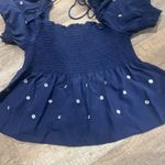 Hillhouse Home Jewel Jammie Top size L Blue Size L Photo 3