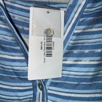 NEW Avara Libby Dress Coastal Cowgirl Stripe Tiered Mini Boho Beach Resortwear S Blue Photo 5