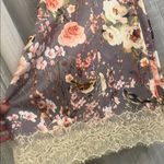 Gracia  cocktail slip dress lace birds lace floral size Large NWT Photo 8