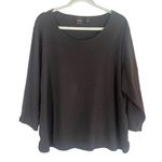 Rafaella Black Jeweled Beaded Long Sleeve Formal Knit Sweater Women Sz 3X Photo 0