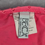 Becca  by Rebecca Virtue Pink‎ Floral Cheeky Medium Bikini Bottom Swimwear Photo 4