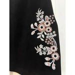 Jun & Ivy  mini skirt black embroidered small Photo 1