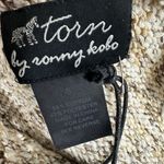 Torn By Ronny Kobo sleeveless open knit tan brown Penney Sweater tank Top Size S Photo 4