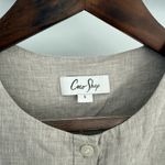 Coco Shop Antigua Sleveless Dress in Beige‎ Linen size Small Tan Photo 3