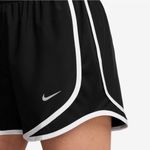Nike  Womens Dri-FIT Tempo Mid-Rise Brief-Lined Running Shorts XS Black White Photo 3