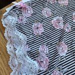 Marilyn Monroe sz XL Womens Silky Floral Lace Striped Bow Pull On Stretch Shorts Photo 4