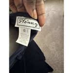 Vintage Stenay Velvet Navy Blue Cocktail Evening Dress Back Slit Long Size 10 Photo 4