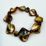 Earth Toned Beaded Bracelet Brown Photo 0