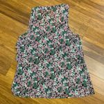 EXPRESS Floral Ruffle Tank Top Womens Size Small Sleeveless Blouse Casual Cute Photo 2