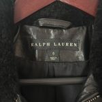 Ralph Lauren Like new BLACK LABEL Black Motorcycle Jacket lamb leather size 6 Photo 1