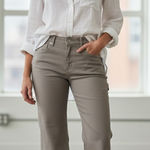 Democracy NEW NWT  AB Technology wide leg ankle Raw Hem Carpenter utility jeans Photo 0