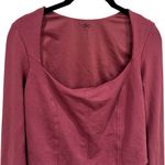 Alo Yoga  Soft Sculpt Long Sleeve Comfy Athletic in Color Mars Clay Size L Photo 3