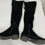 Unisa Womans Size 8.5 M Black Quarter Zip Pull On Otk Boots Photo 0