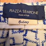 Piazza Sempione  Geometric Blue and Cream pants Photo 7