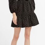 EXPRESS Belted Polka Dot Puff Sleeve Dress XS Photo 0
