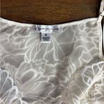 Rya Collection Milos Embroidered Lace Satin Slip Midi Gown Sz Small 🧡🍄 Photo 8