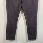 Abercrombie & Fitch A&F Black 90's Slim Straight Criss Cross Waist Curve Love High Rise Jeans Sz 10R Photo 4