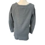 LC Lauren Conrad Lauren Conrad | Dusty Blue Knit Pullover Sweater Size Small Lazar Cut Detail Photo 2