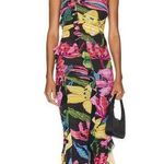 ROCOCO SAND multi floral bodycon Chris Midi Dress small Black Photo 0