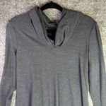 White House | Black Market WHBM Dark Gray Cowl Neck Long Sleeve Dress Women's M Photo 4