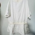 Free People NEW  Astrid Optic White Shirt Dress Drop Waist Size Small Womens Photo 1