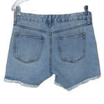 Celebrity Pink front distressed fringe hem light wash denim shorts size 5 Photo 1
