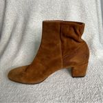 Gianvito Rossi  Camel Suede Block Heel Mid Glove Bootie Size‎ 37 Photo 4