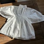 NWT Never A Wallflower High Neck Blouse White Photo 3