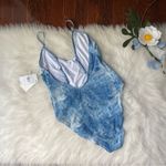 Good American Blue Indigo Tie Dye Always Fits Swimsuit NWT Photo 3