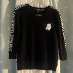 Karl Lagerfeld  Size XS Black Pullover with Heart Logo Photo 0