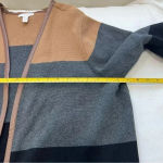 Charter Club  Long Cardigan Sweater w Faux Leather Trim Sz 2X Photo 8