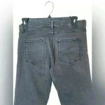 ZARA  Slim Fit Medium Rise Black Moto Jeans with Zipper Ankle‎ Size 4 Photo 7