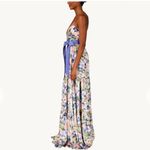 Badgley Mischka New! Badgley Mischka Sleeveless Floral Butterfly Belted Gown Sz 6 $860 Photo 1