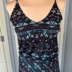 Veronica M Vtg Geometric Print Long Sleeveless Maxi Dress Boho Beach Photo 1