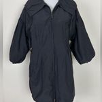 Vince  Black Peplum Sleeve Utility Jacket Size M Photo 0