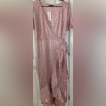 Simplee Apparel  Women's Summer Chiffon V Neck Ruffle Maxi SzXL NWT Photo 3