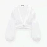 ZARA White Draped Ring Top Photo 1