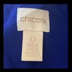 Chico's Chico’s Blue dress with open shoulder & fringes. M Photo 4