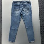 FOR THE REPUBLIC  Women’s Light Denim Jeans 12/30 Slit Distressed Skinny Stretch Photo 1