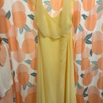 Birdy Grey Lemon Sorbet Yellow Chiffon Bridesmaid Jane Dress Size 1X Photo 5