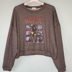 Wst Cst Gray AC/DC Blow Up Your Video Cropped Pullover Sweatshirt Size Medium Photo 0